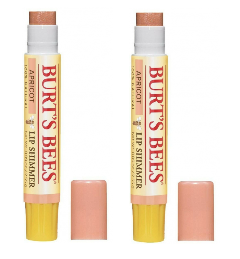 Burt's Bees - Lip Shimmer - Apricot 2-Pak - Skjønnhet