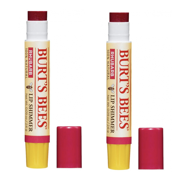 Burt's Bees - 2 x Lip Shimmer Rhubarb - Lippenpflege