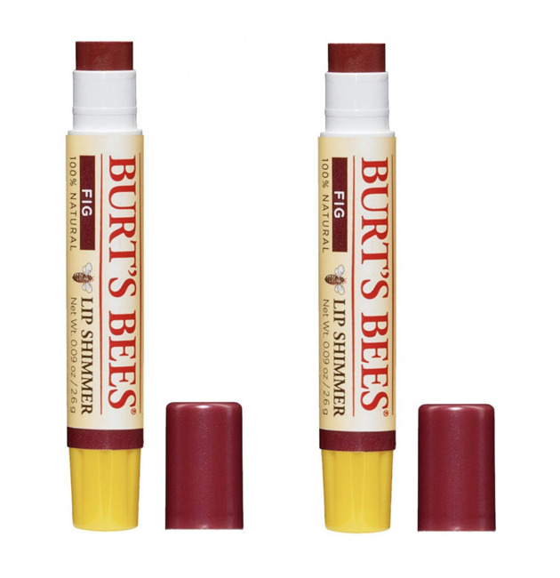 Burt's Bees - 2 x Lip Shimmer Brown - Læbepomade