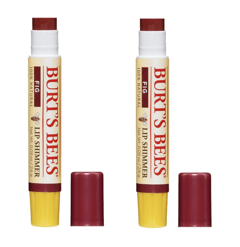 Burt's Bees - 2 x Lip Shimmer Brown - Læbepomade