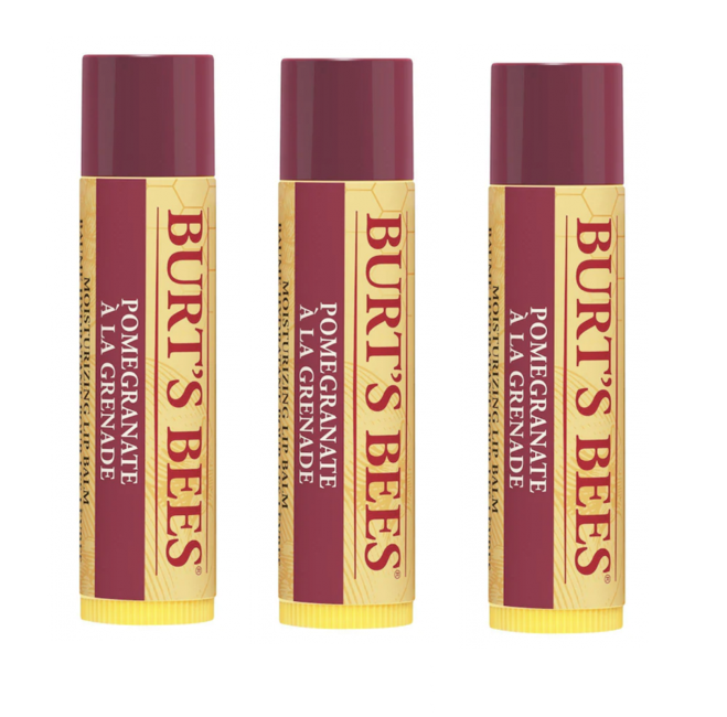 Burt's Bees - Lip Balm - Granatæble 3-Pak