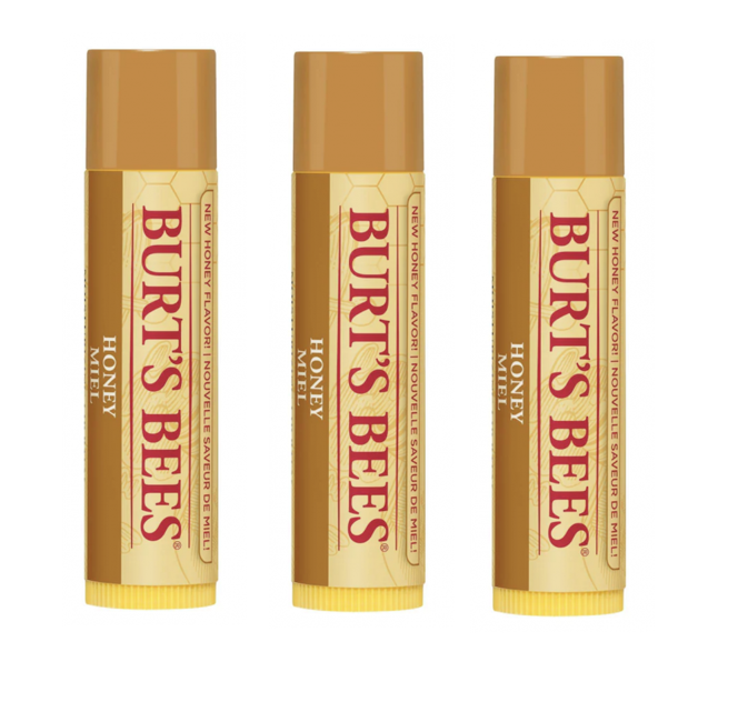 Burt's Bees - 3 x Lip Balm Honey - Læbepomade