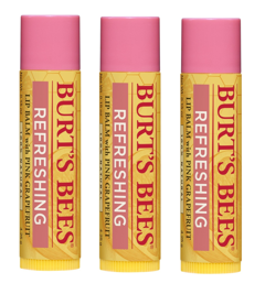 Burt's Bees - 3 x Lip Balm Pink Grapefruit - Læbepomade