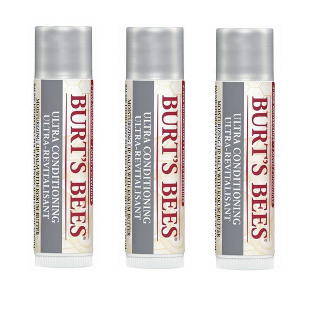 Burt's Bees - 3 x Lip Balm Ultra Conditioning