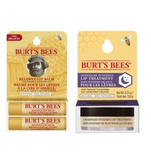 Burt's Bees - Uni Beeswax Lip Balm Tube Blister Twin Pack + Burt's Bees - Overnight Lip Treatment