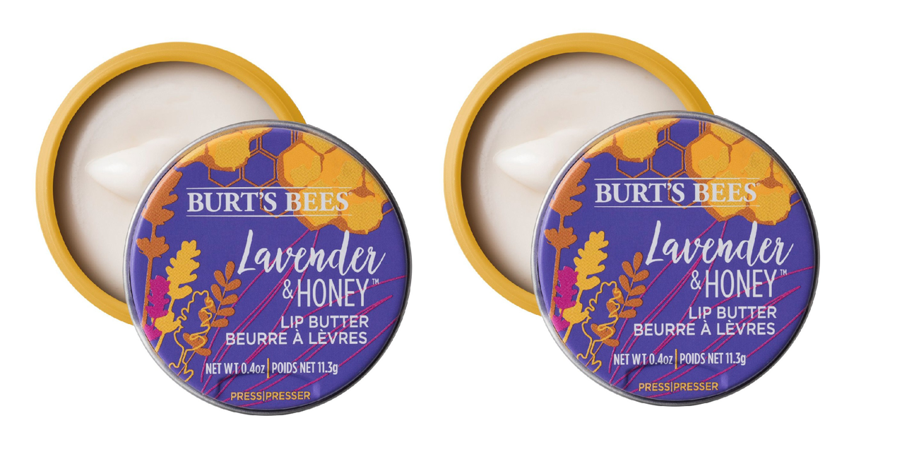 Burt's Bees - 2 x Lip Butter Lavender & Honey - Læbepomade