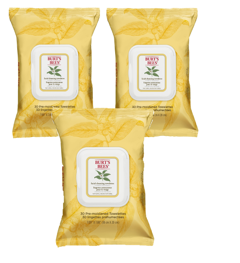 Burt's Bees - 3 x Facial Cleansing Towelettes White Tea Extract - Reinigungstücher