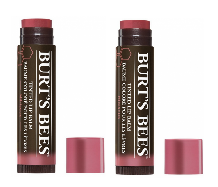 Burt's Bees - 2 x Tinted Lip Balm Hibiscus - Læbepomade