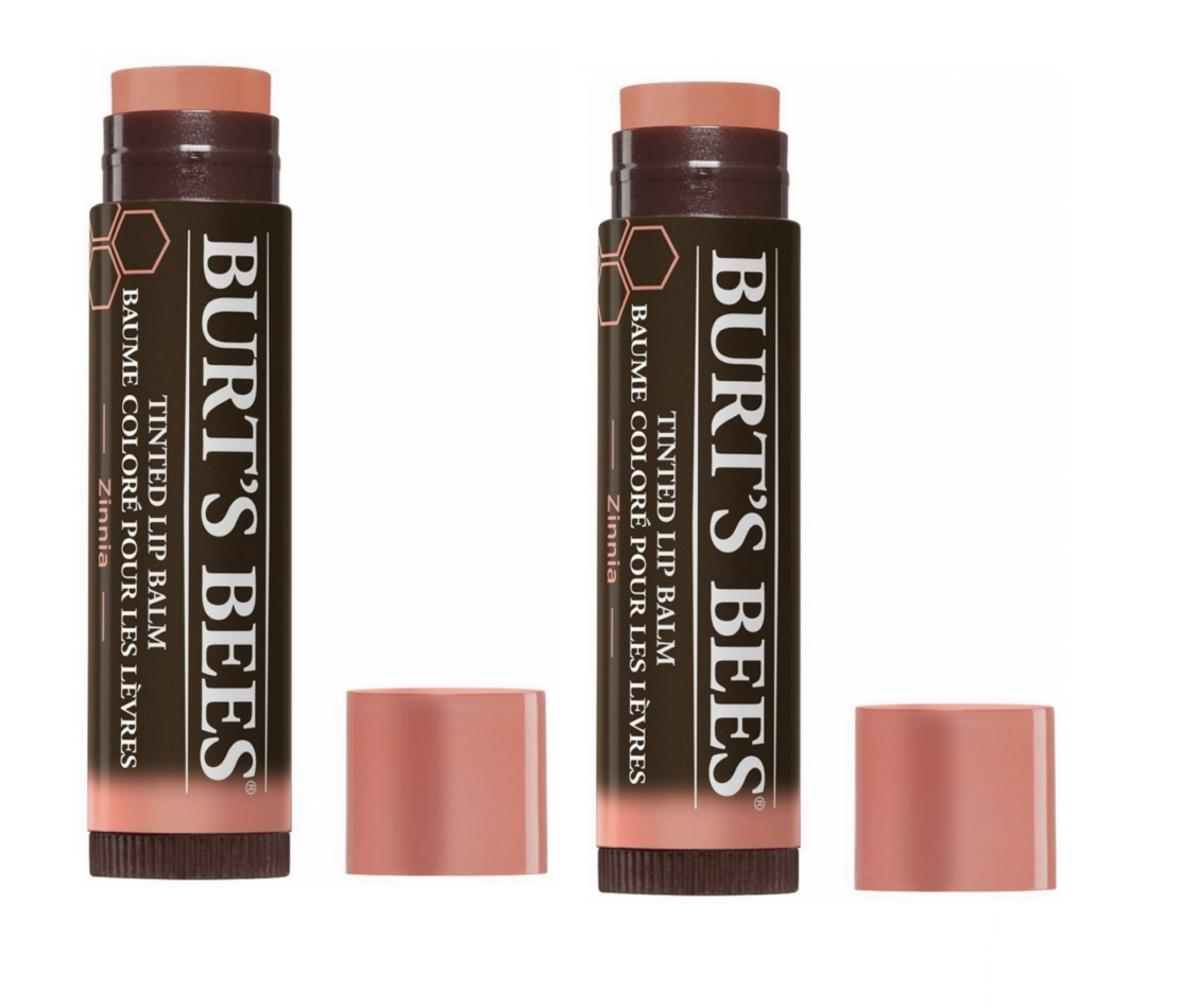 Burt's Bees - Tinted Lip Balm - Zinnia 2-Pack - Skjønnhet