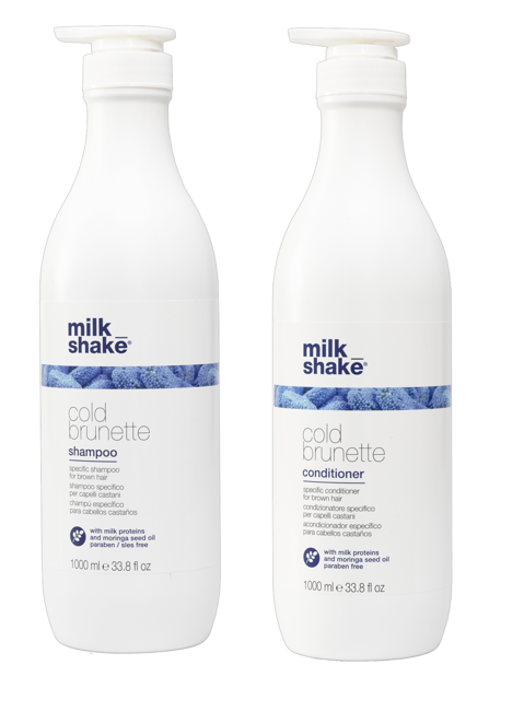 milk_shake - Cold Brunette Shampoo 1000 ml + milk_shake - Cold Brunette Conditioner 1000 ml