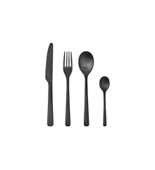 Broste Copenhagen - Cutlery set Hune, 16 pc - Stainless steel - Titanium Mat Black