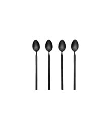Broste Copenhagen - Tvis Long Spoon, 4 pc - Stainless Steel - Black