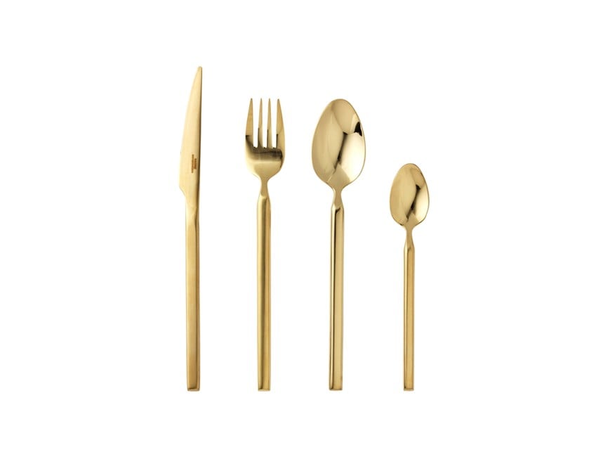 Broste Copenhagen - Tvis Cutlery set , 16 pc -  Stainless Steel - Rose Gold