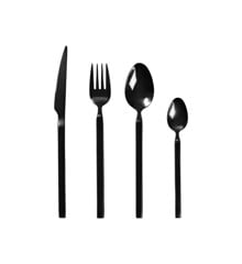 Broste Copenhagen - Tvis Cutlery set, 4 pc - Titanium Flatware - Black