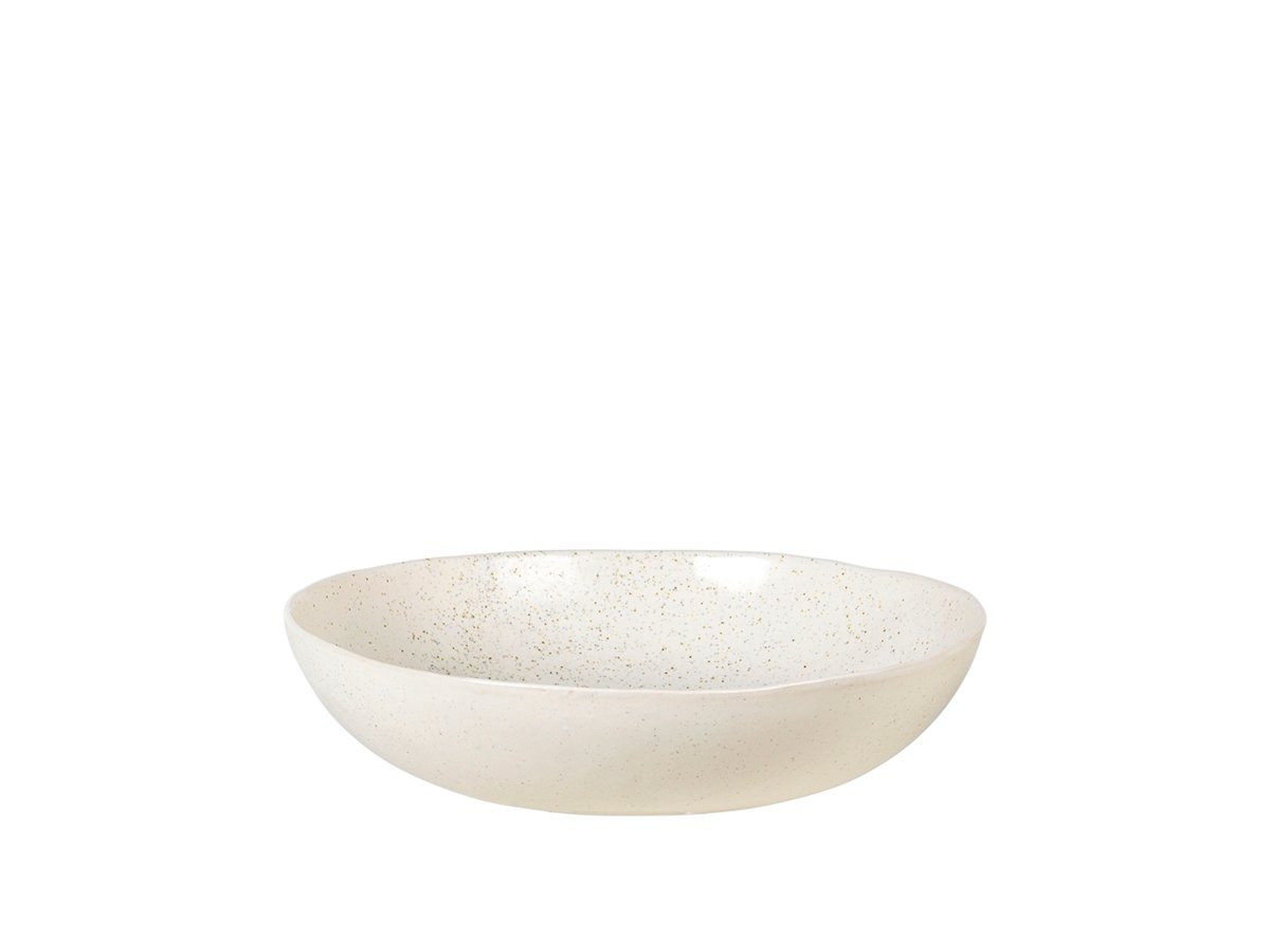 Broste Copenhagen - Nordic Salat bowl, Stoneware - Vanilla - Hjemme og kjøkken