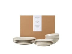 Broste Copenhagen - Nordic Dinner Set, Stoneware - Vanilla