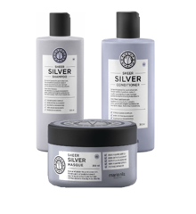 Maria Nila - Sheer Silver Shampoo 350 ml + Maria Nila - Sheer Silver Conditioner 300 ml + Maria Nila - Sheer Silver Masque 250 ml