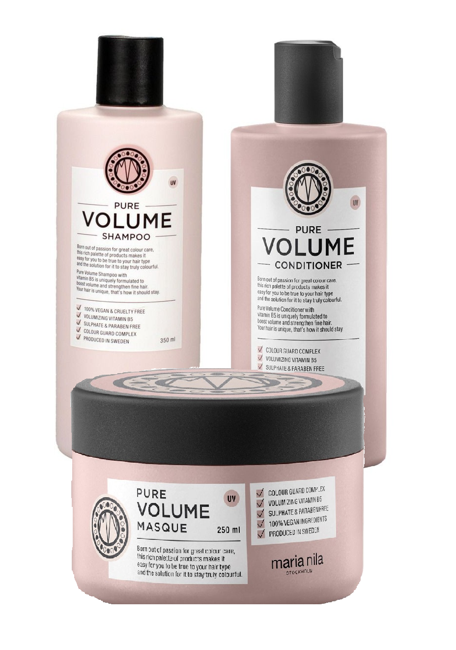 Maria Nila - Pure Volume Shampoo 350 ml + Maria Nila - Pure Volume Conditioner 300 ml + Maria Nila - Pure Volume Masque 250 ml