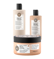 Maria Nila - Head & Hair Heal Shampoo 350 ml + Maria Nila - Head & Hair Heal Conditioner 300 ml + Maria Nila - Head & Hair Heal Masque 250 ml