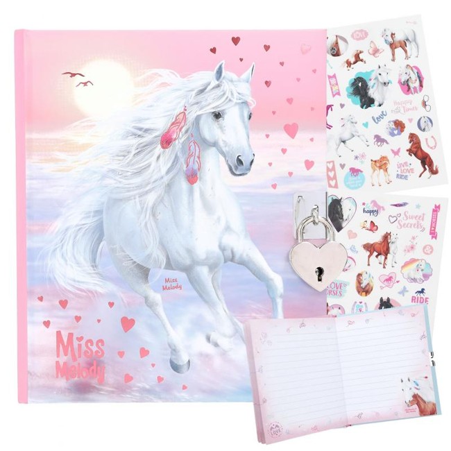 Miss Melody - Diary with white horses - (0412048)