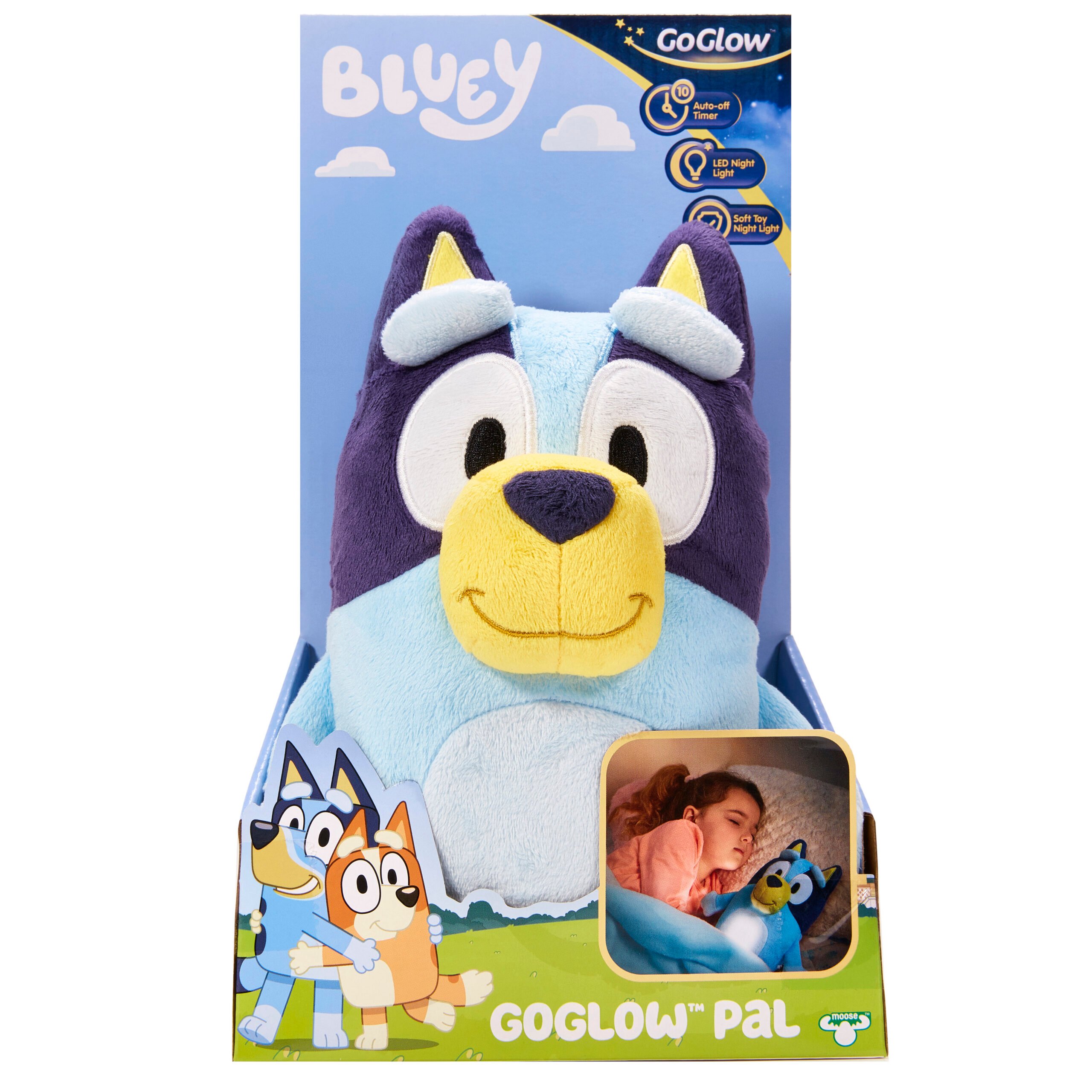 Bluey - Kids Light Up Bedtime Pal– Soft toy night light - (10045) - Leker