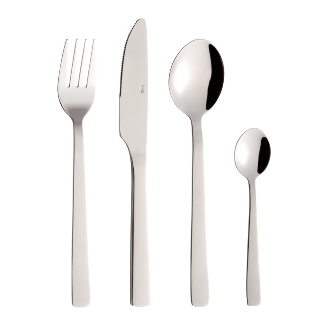 RAW - Cutlery set Stainless Steel - Mirror polish - 48 pcs