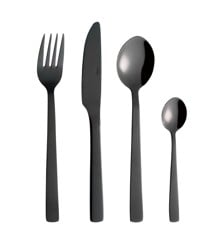 RAW - Cutlery set Stainless Steel Dishwasher safe - Black - 48 pcs
