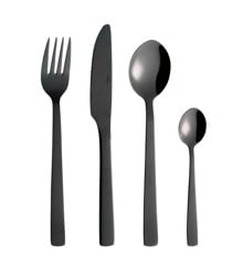 RAW - Cutlery set Stainless Steel - Black - 16 pcs (15461)