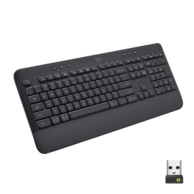 Logitech - Signature K650 Keyboard ( Nordic ) - Graphite