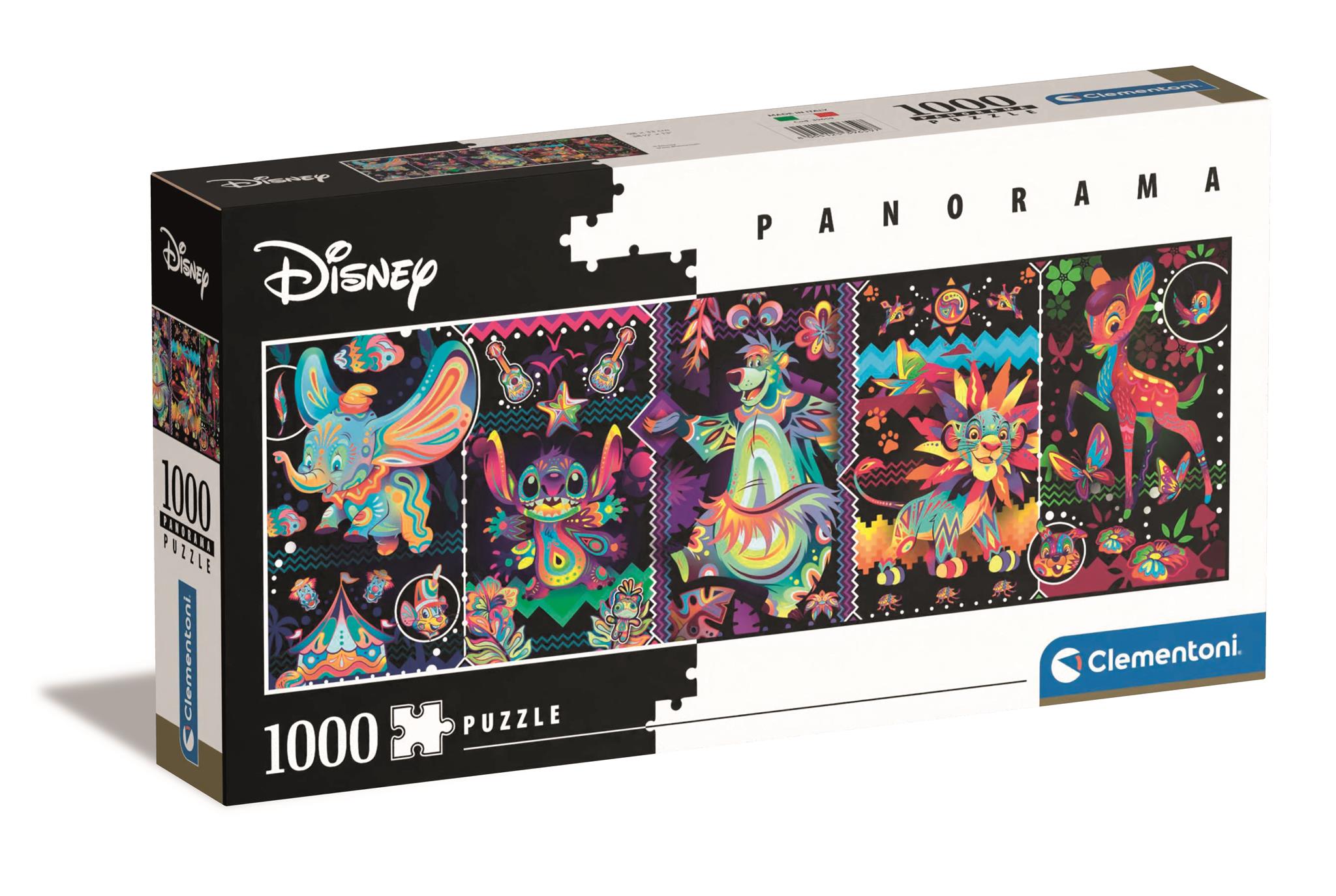 Clementoni - Panorama Puzzle 1000 pcs - Disney Classic (39659) - Leker