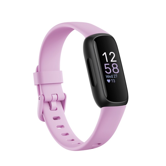 Fitbit - Inspire 3 - Smart Watch - Black/Lilac Bliss
