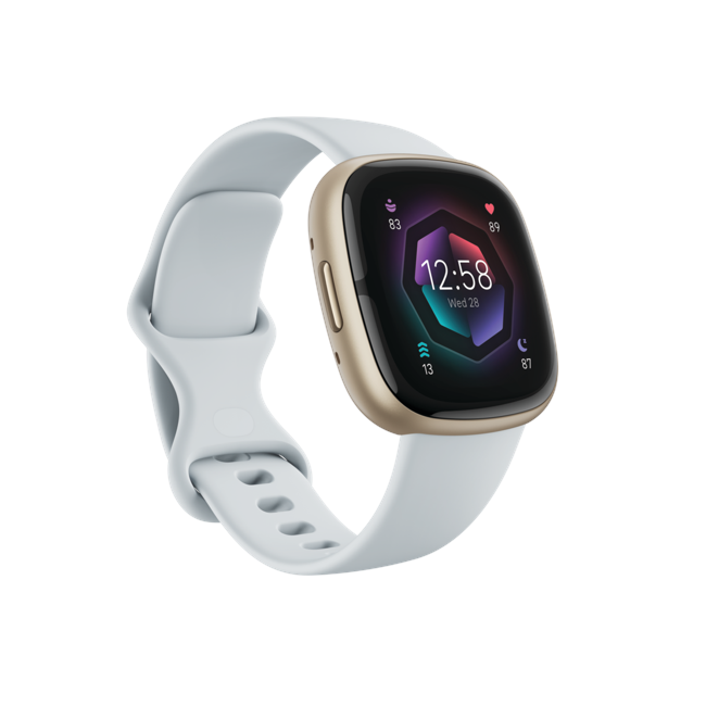 Fitbit - Sense 2 - Smart Watch - Blue Mist/Soft Gold