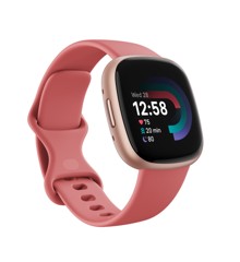 Fitbit - Versa 4 - Smart Watch - Pink Sand/Copper Rose