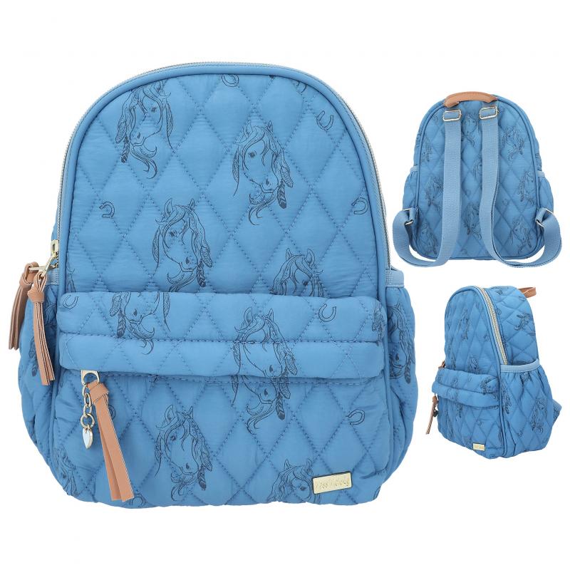Miss Melody - Small Backpack - BLUE QUILT - (0412026) - Leker