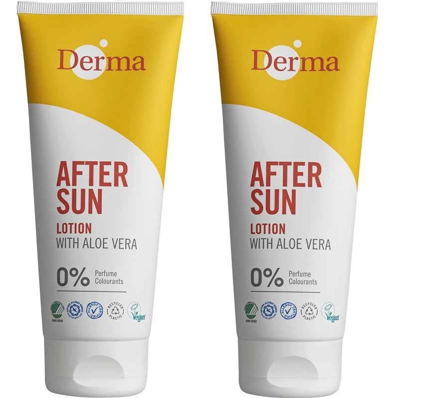 Derma - 2 x After Sun Lotion 200 ml - Skjønnhet