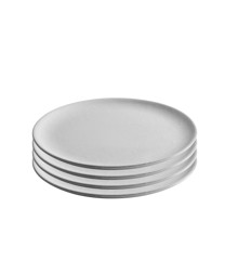 RAW - Lunch plates 23 cm - 4 pcs - Arctic white
