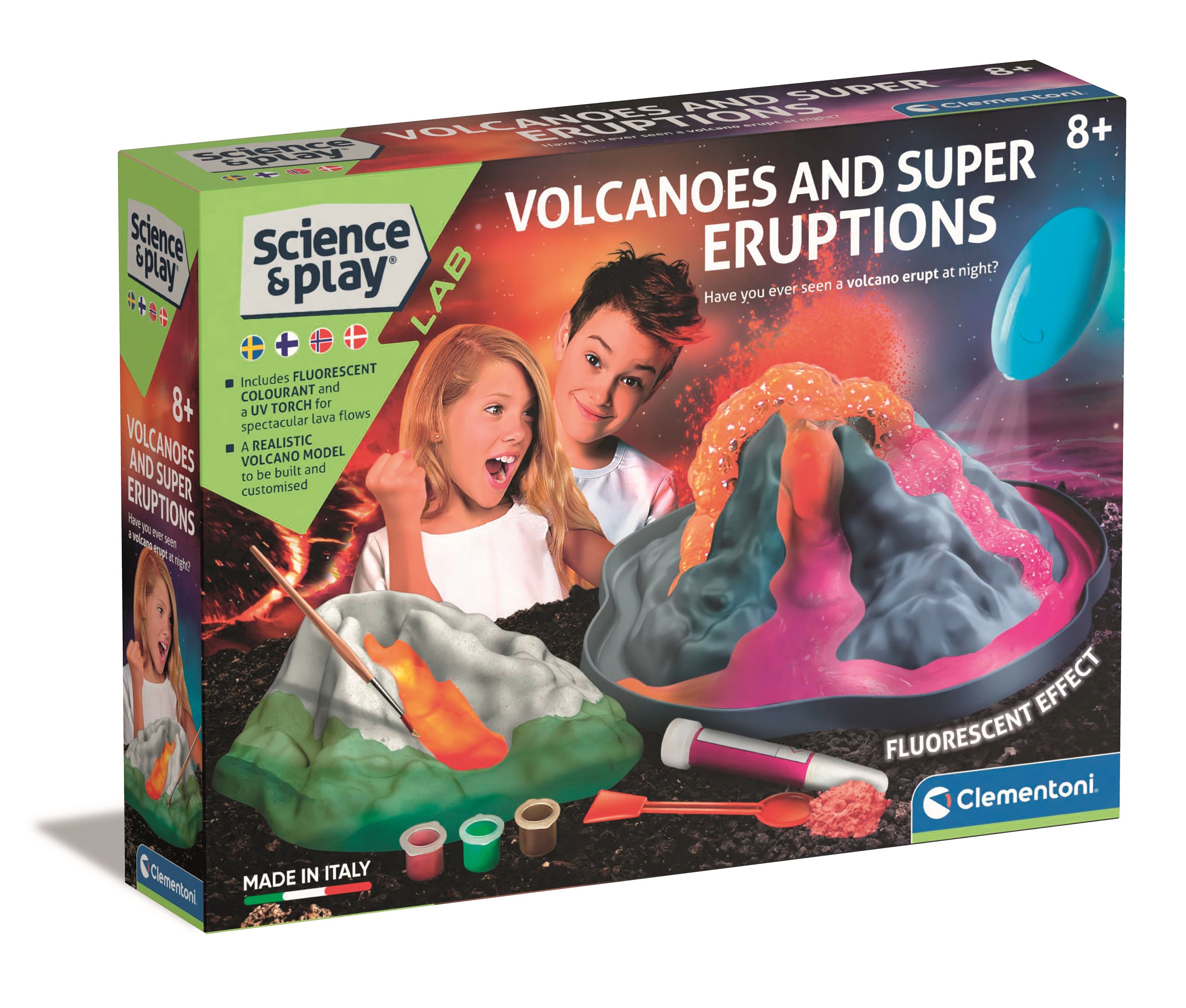 Clementoni - Science&Play - Volcano Glow in the Dark (78803)