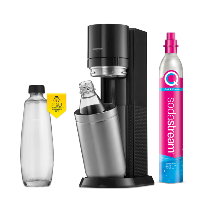 Sodastream - DUO - Black ( Carbon Cylinder Included )