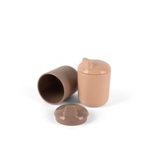 Dantoy - Tiny Biobased Sippy Cups - Mocca & Nude (6222)