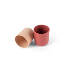 Dantoy - Tiny Biobased Cups Set - Nude & Ruby Red (6230)