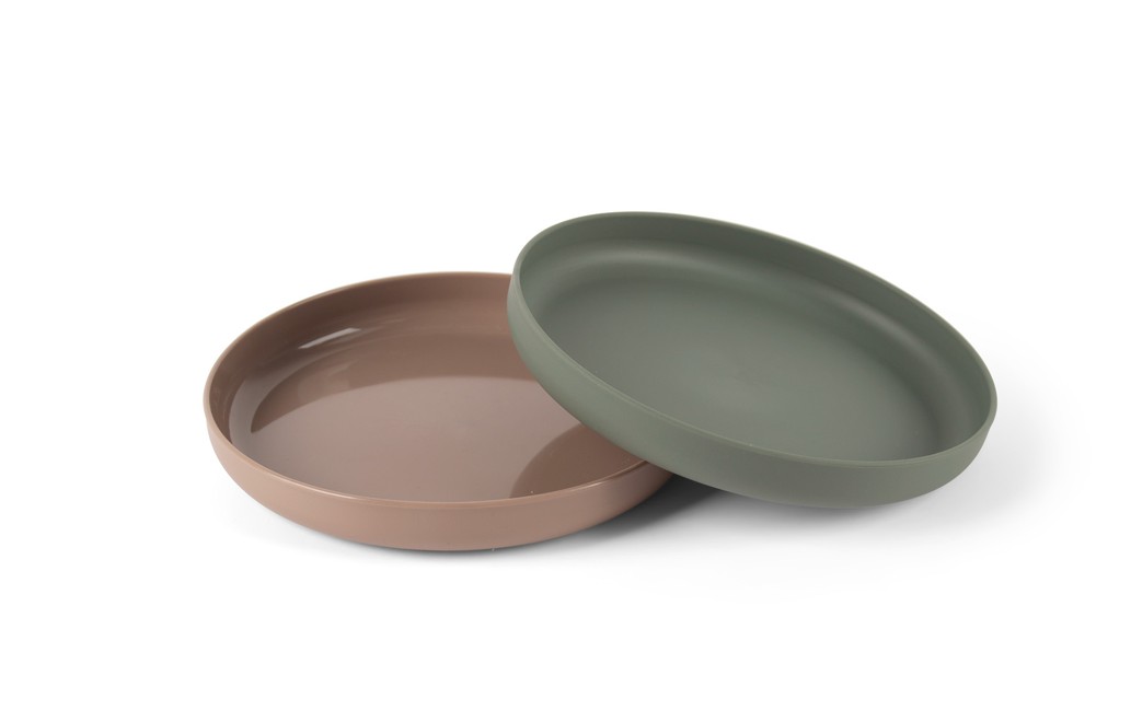 Dantoy - Tiny Biobased Plate Set - Mocca & Dark (6241)