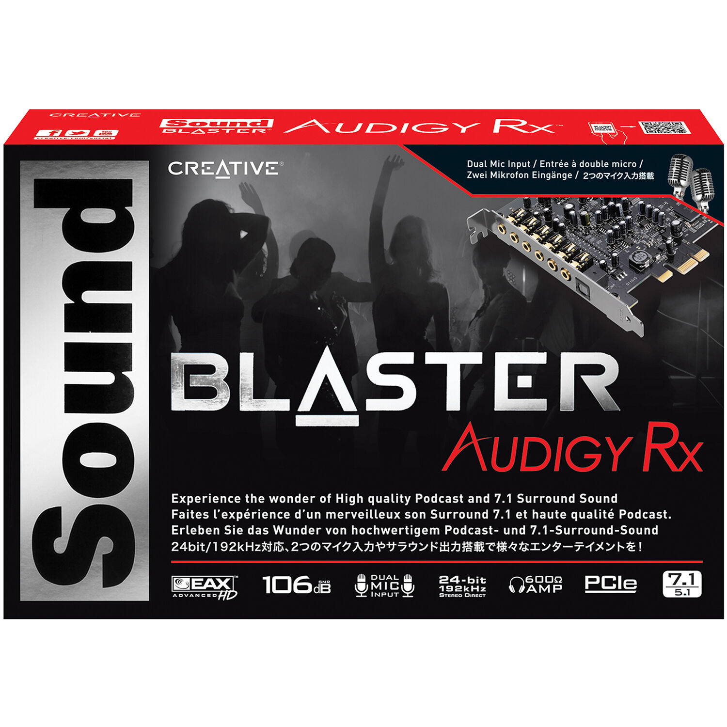 Creative - Sound Blaster Audigy RX PCIe Soundcard - Datamaskiner