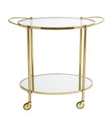 Bloomingville - Fine Bar Table - Gold/Glass (89164067)