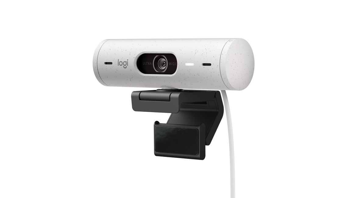 Logitech - Brio 500 Full-HD-Webcam USB-C OFF-WHITE