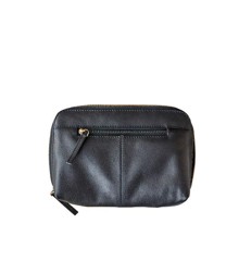 Corium - Black leather clutch 24x17 cm