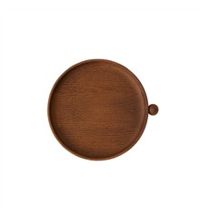 OYOY Living - Inka Wood Tray Round Small - Dark (L300220)