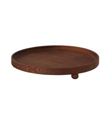 OYOY Living - Inka Wood Tray Round Large - Dark (L300223)