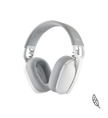 Logitech - Zone Vibe 100 Lightweight Wireless Over Ear Headphones - Noise Canceling Microphone - OFF WHITE