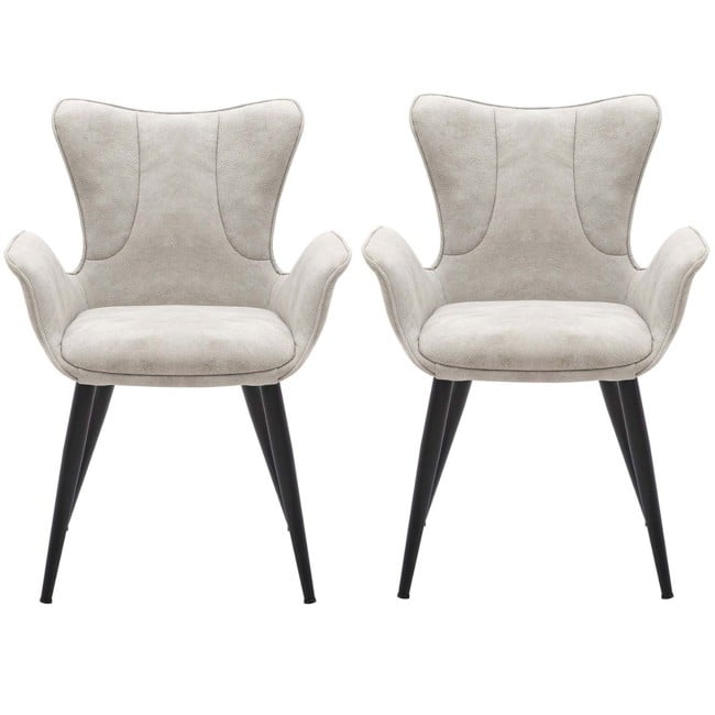House Of Sander - Set of 2 Mist Chairs - Grey (25802)