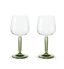 Kähler - Hammershøi White Wine Glas Green 35 cl, 2 pc (693074)